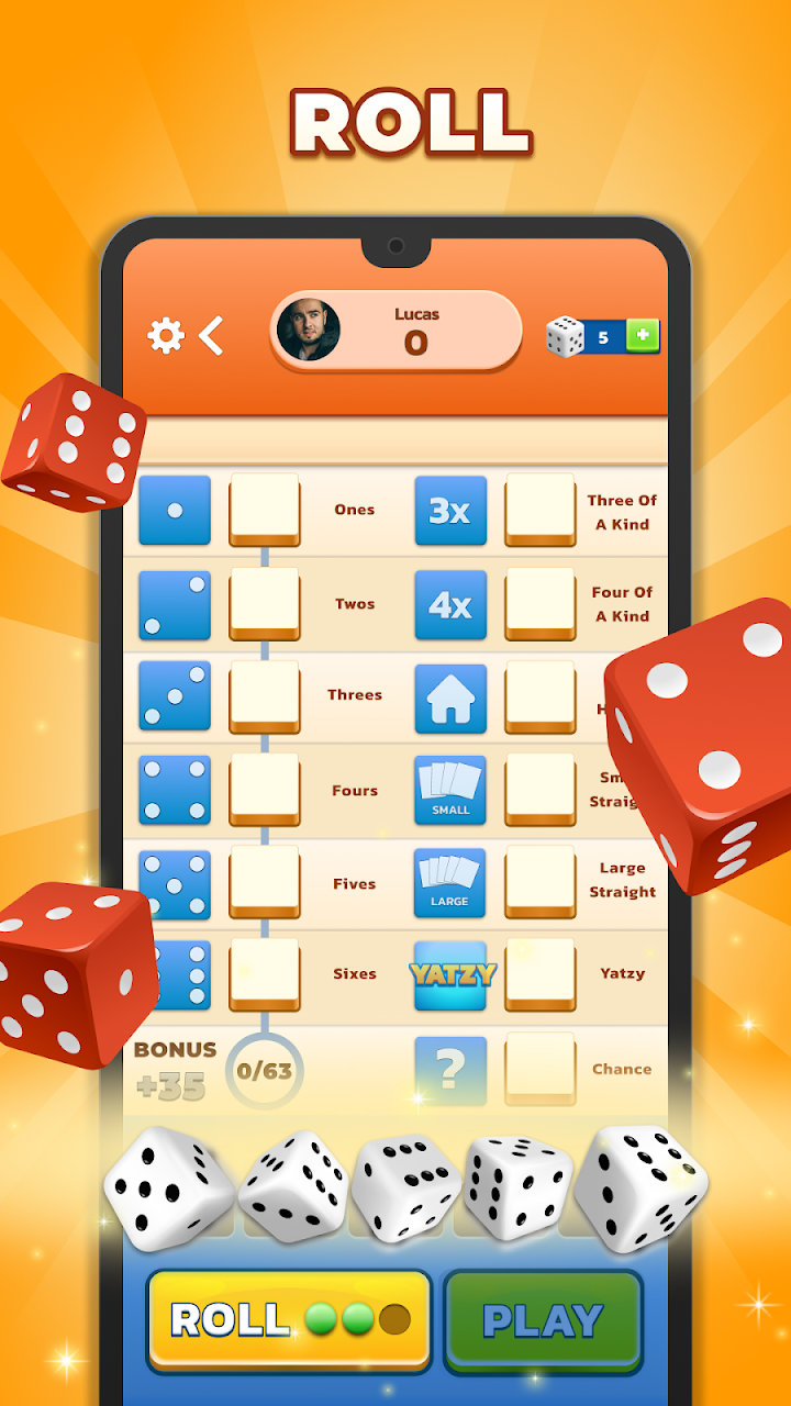 Yatzy - Fun Classic Dice Game screenshot