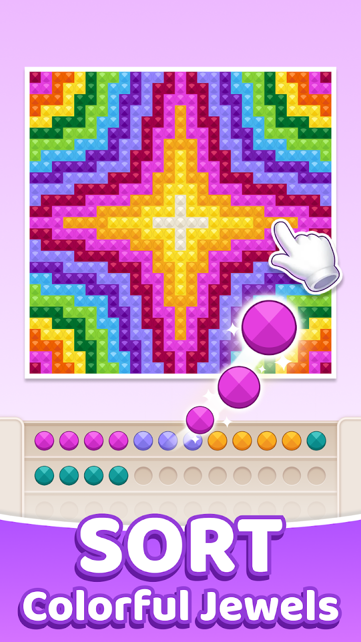 Jewel Bloom:Gem Coloring Games screenshot